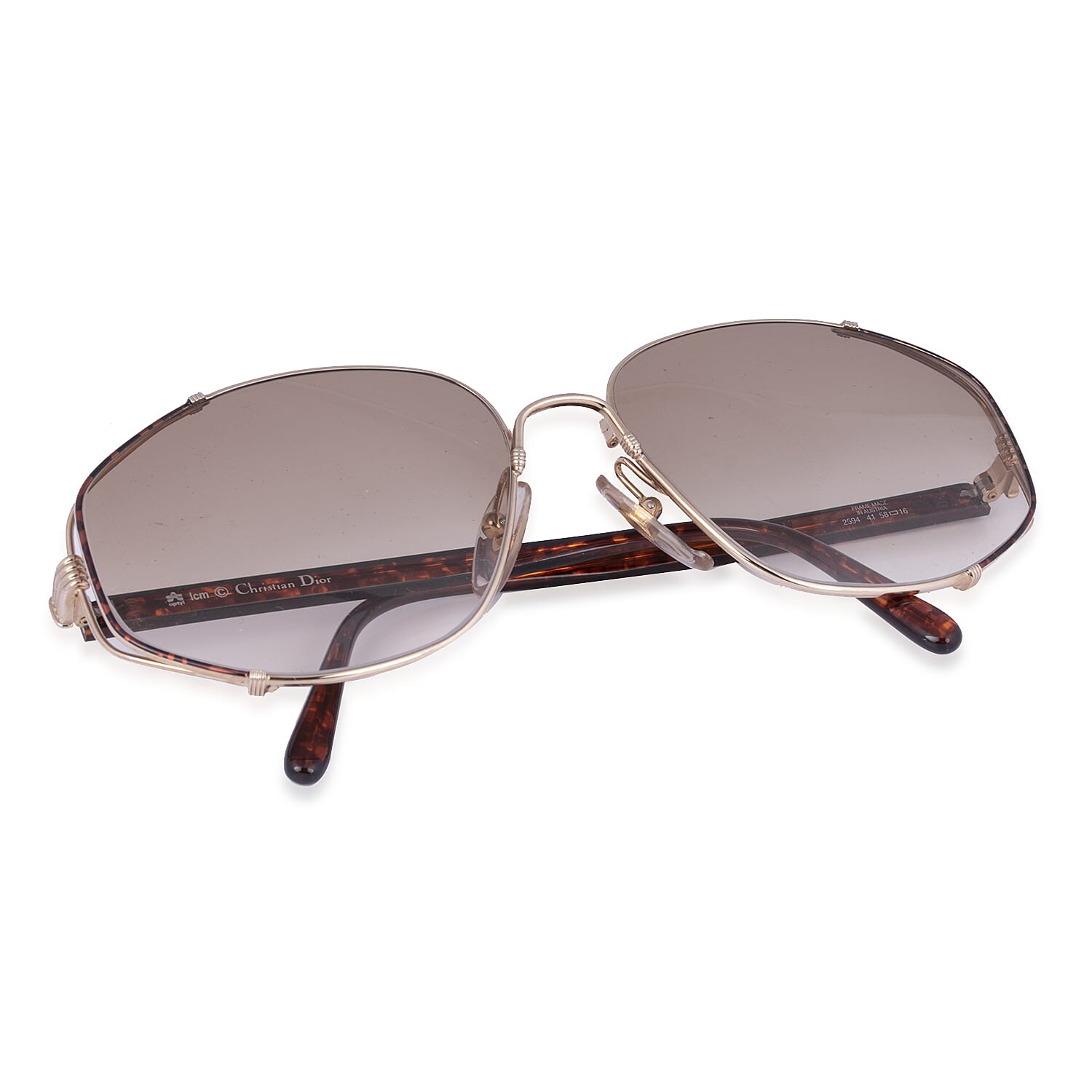 Christian Dior Vintage Sunglasses with Brown Gradient Lenses