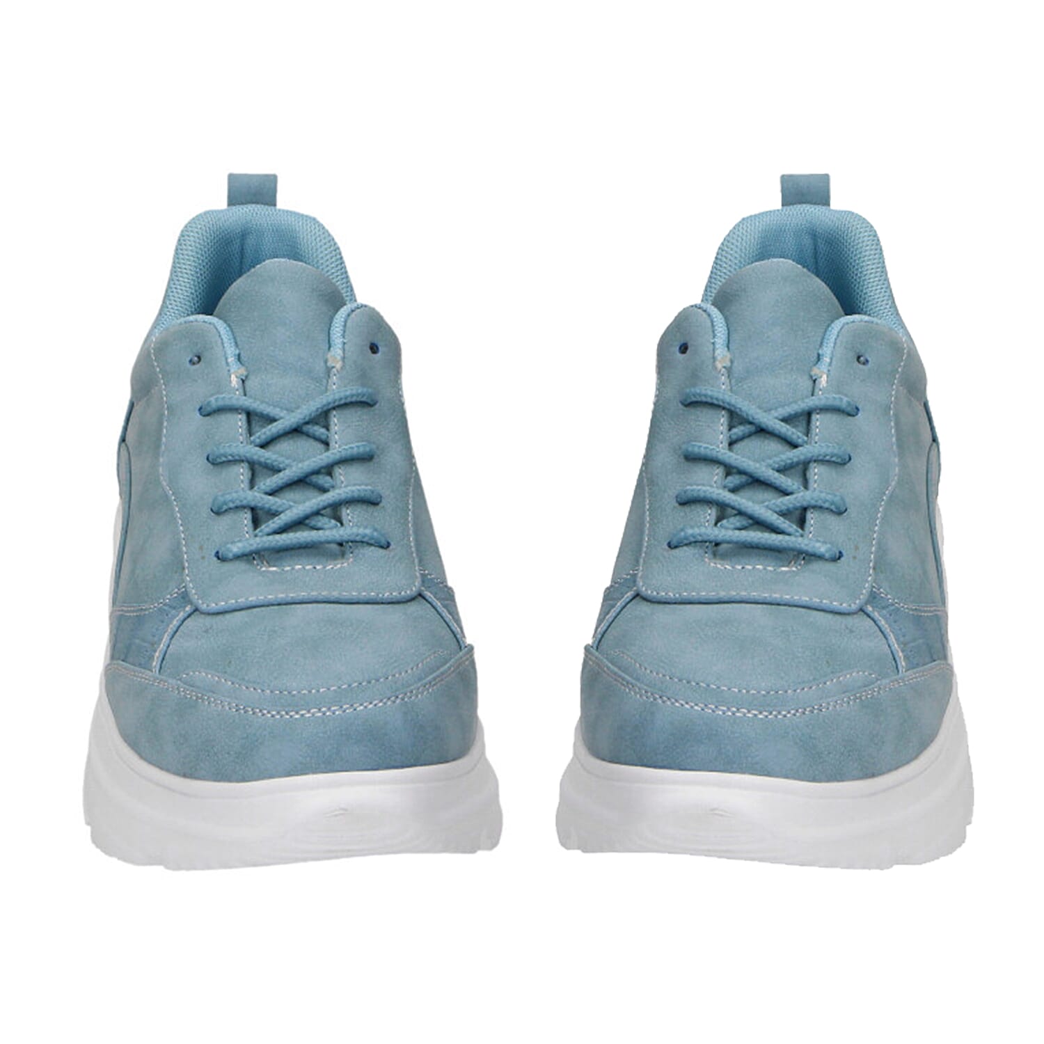 Blue Trainers with Lace Detail