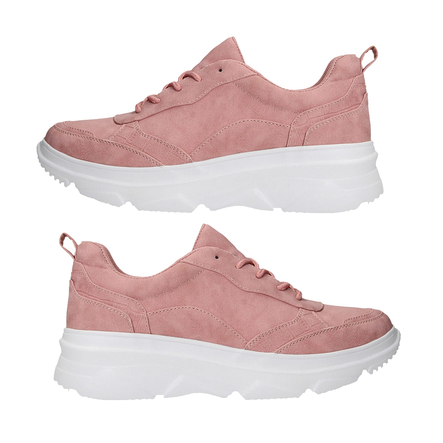Pink Trainers with Lace Detail (Size 3)