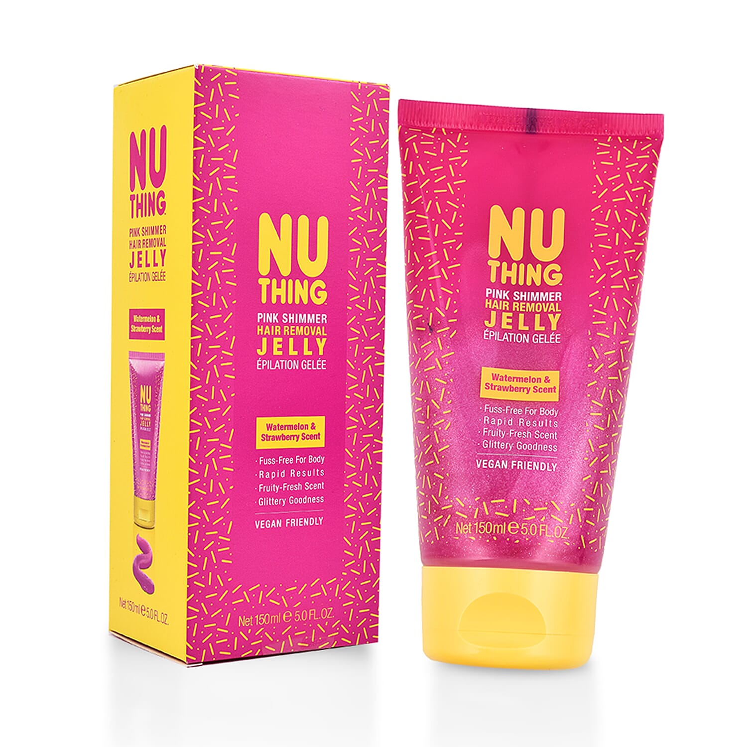 Nuthing- Pink Shimmer Hair Removal Jelly - 150ml - Watermelon