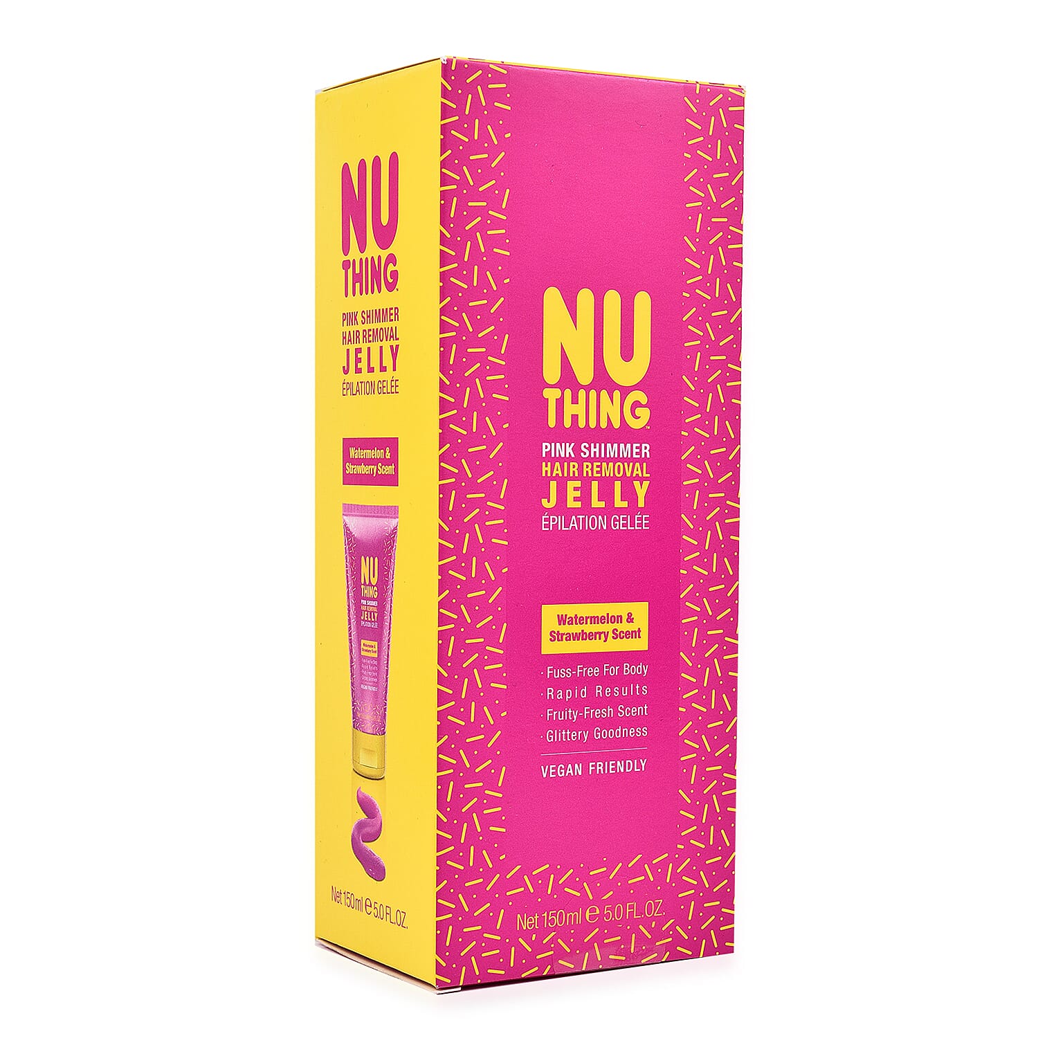 Nuthing- Pink Shimmer Hair Removal Jelly - 150ml - Watermelon