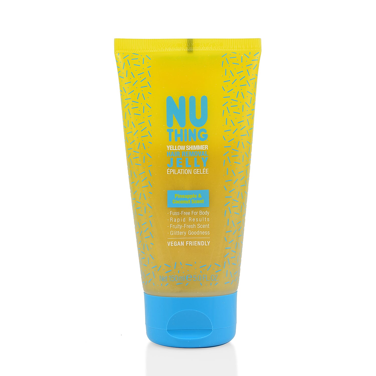 Nuthing- Yellow Shimmer Hair Removal Jelly - 150ml - Pineapple and Coconut