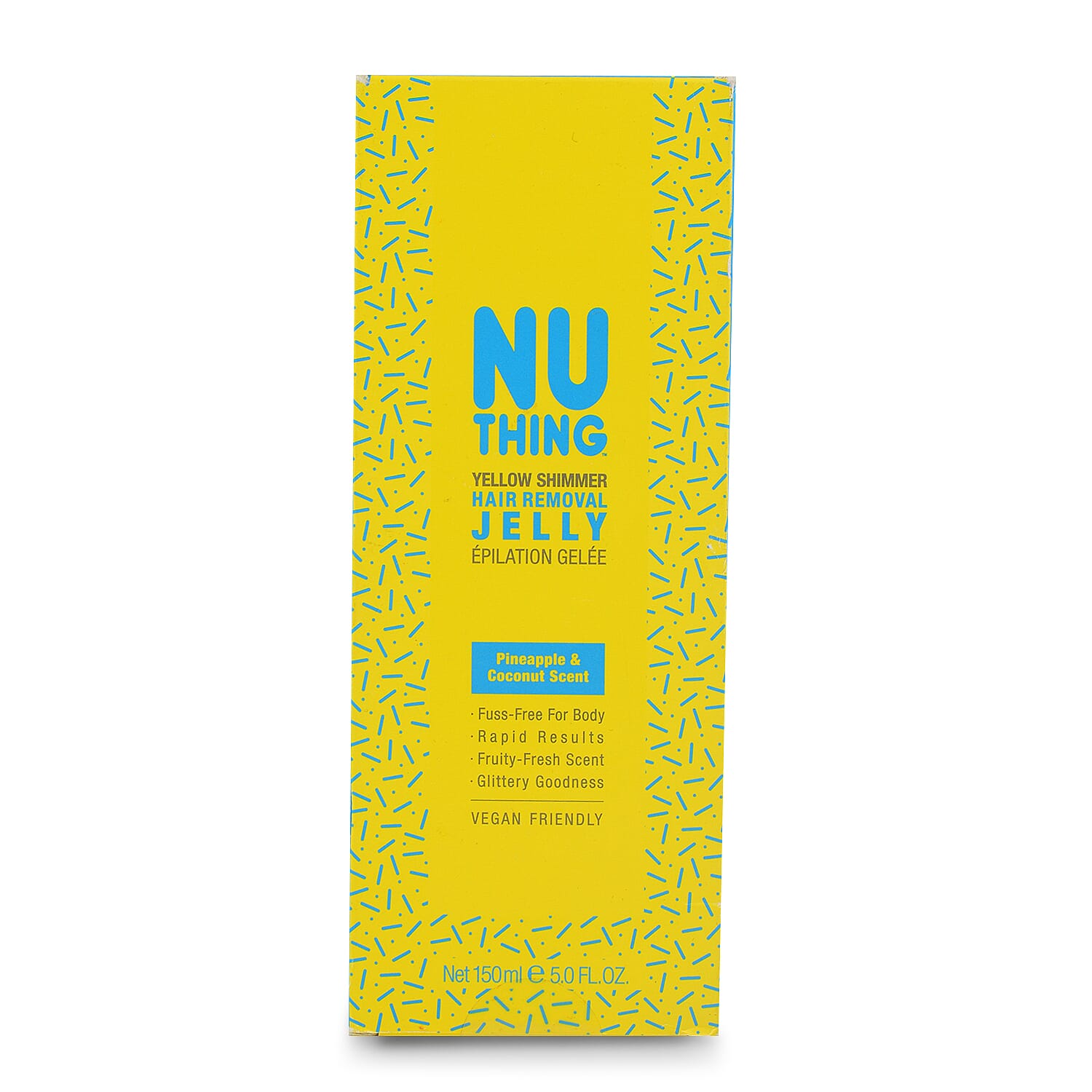 Nuthing- Yellow Shimmer Hair Removal Jelly - 150ml - Pineapple and Coconut