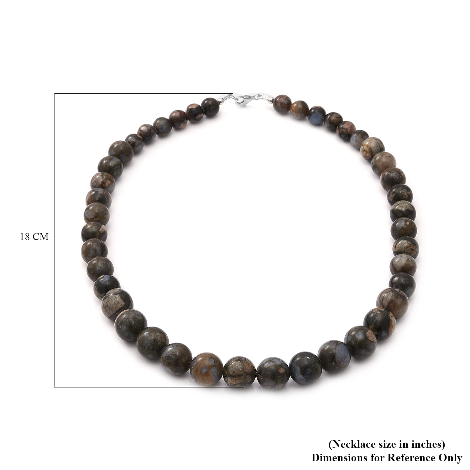 Close Out Deal- Australian Boulder Opal Necklace (Size - 18) in Sterling Silver 300.00 Ct.