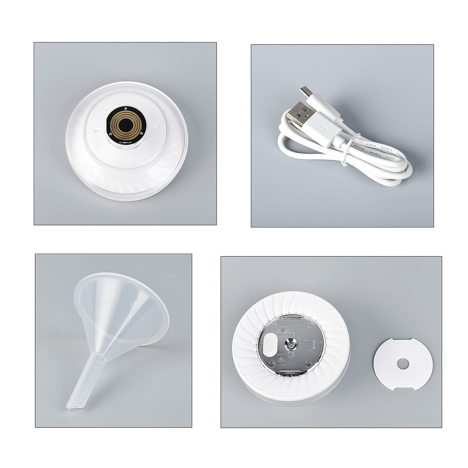 Homesmart 2 in 1 Air Purifier with Colour Changing Night Light (Size 15x13 Cm)