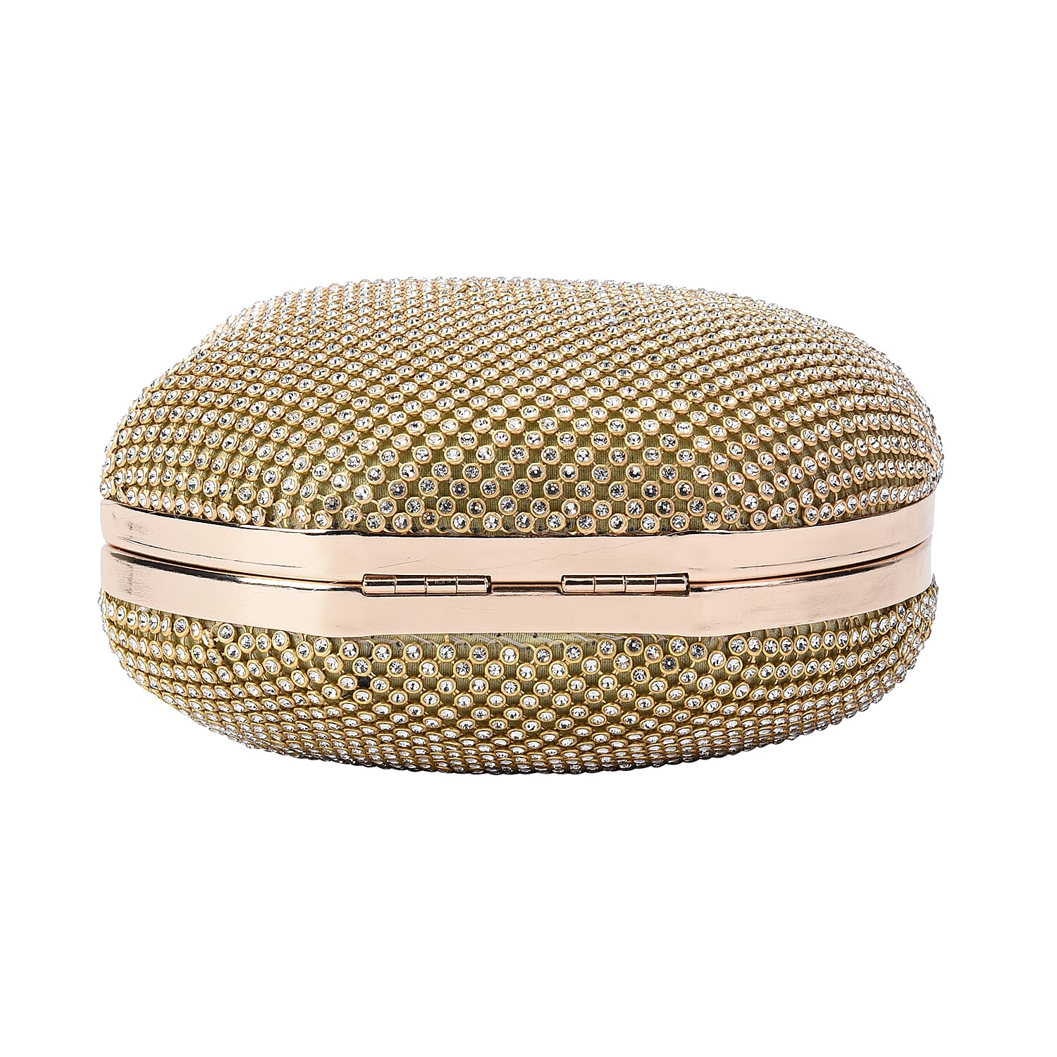 lifestyle- Color Gold color Size/Profile Clutch bag Wall (exterior) Iron with Crystal Lining (Interior) polyester