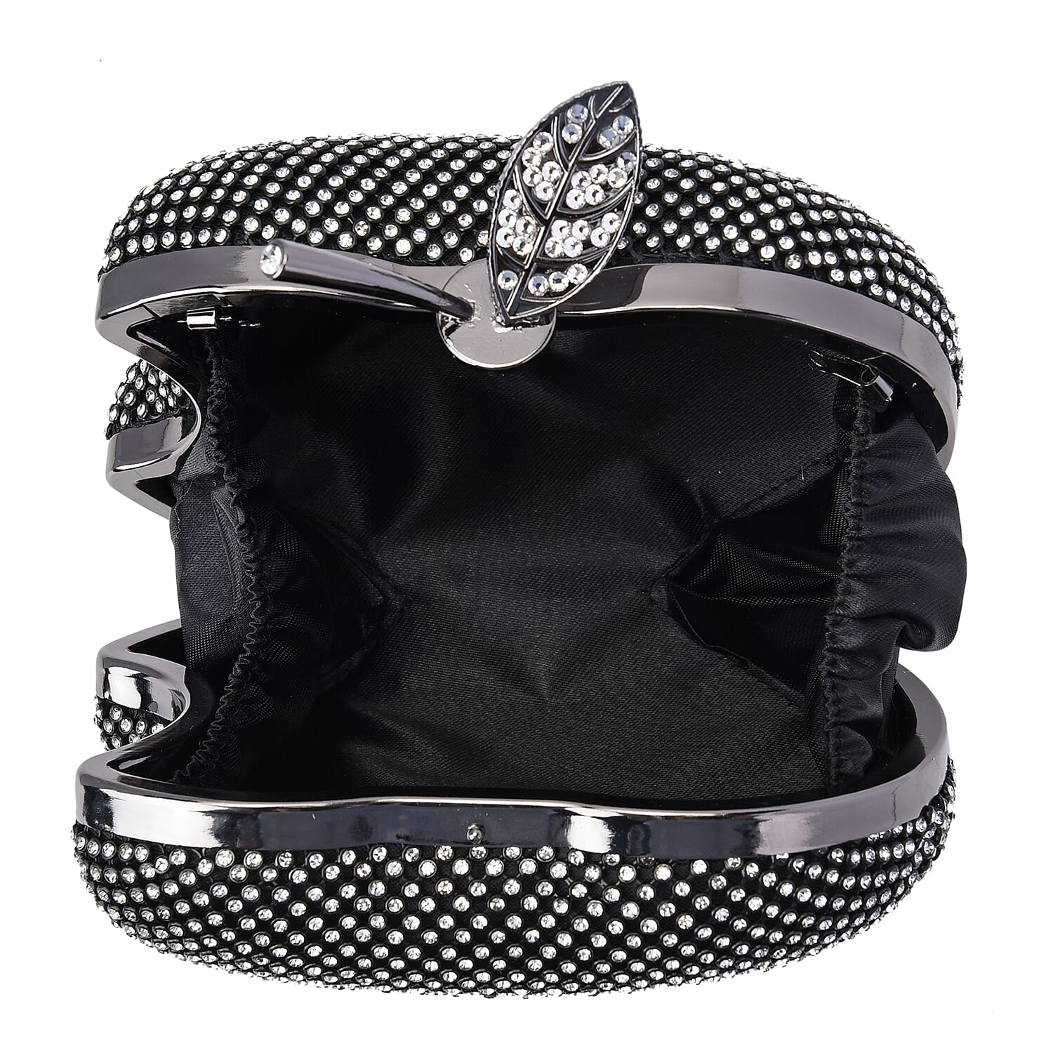 lifestyle- Color Gold color Size/Profile Clutch bag Wall (exterior) Iron with Crystal Lining (Interior) polyester