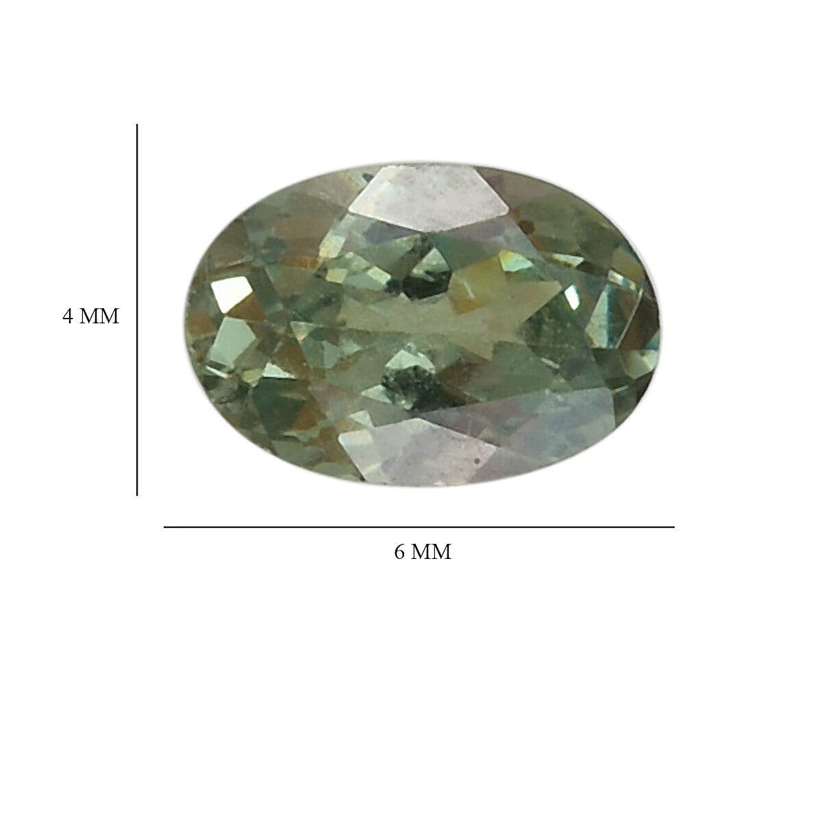 AAA Demantoid Garnet Oval 6x4mm