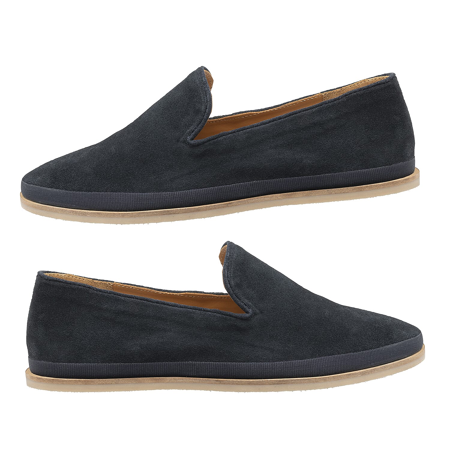 FRANK WRIGHT Tarn Suede Loafer (Size 7) - Navy