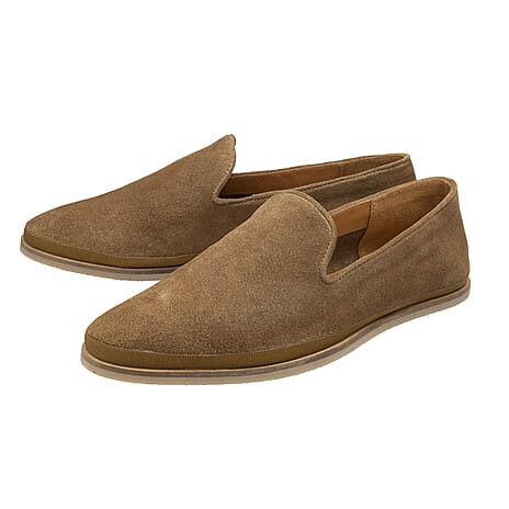 FRANK WRIGHT Tarn Suede Loafer (Size 10) - Tan
