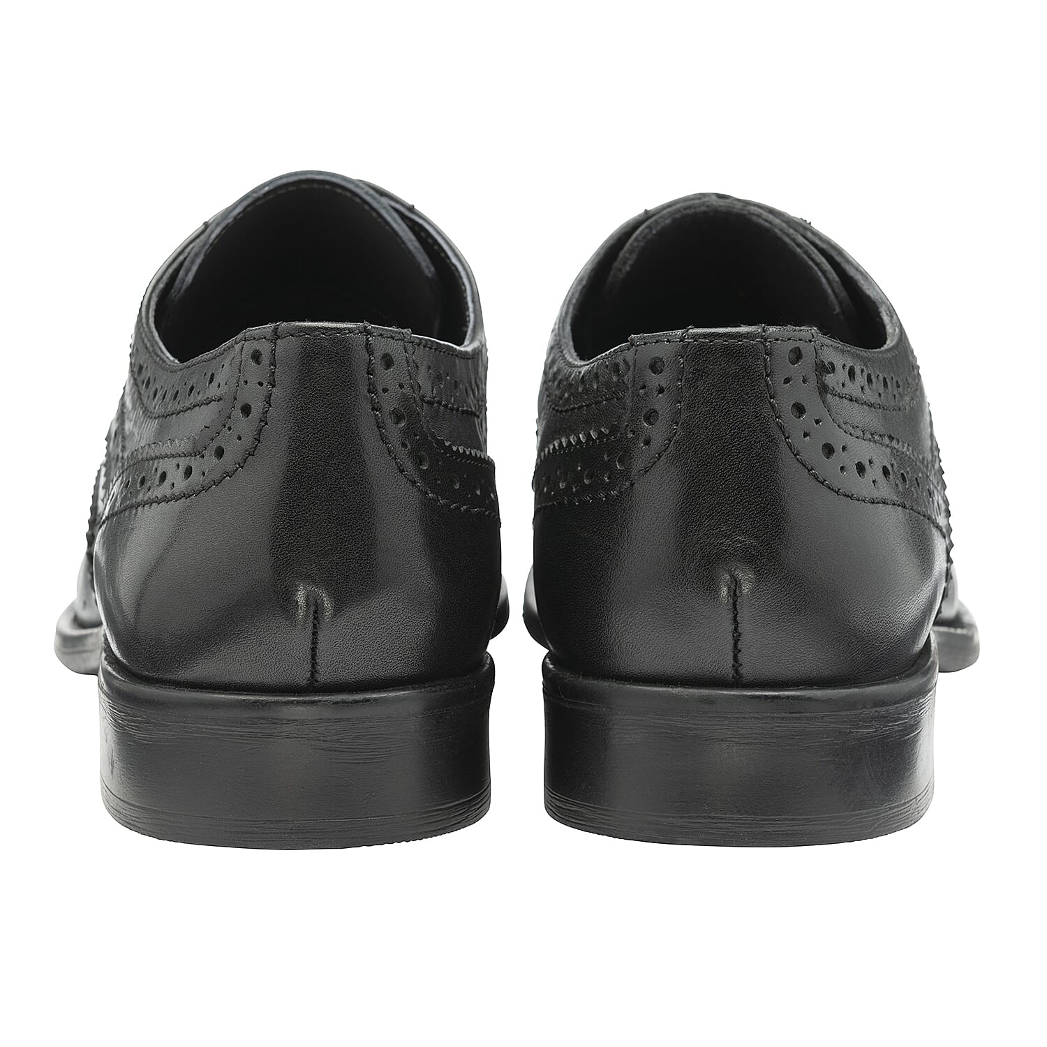 FRANK WRIGHT Rhine Leather Brogue Shoe - Black