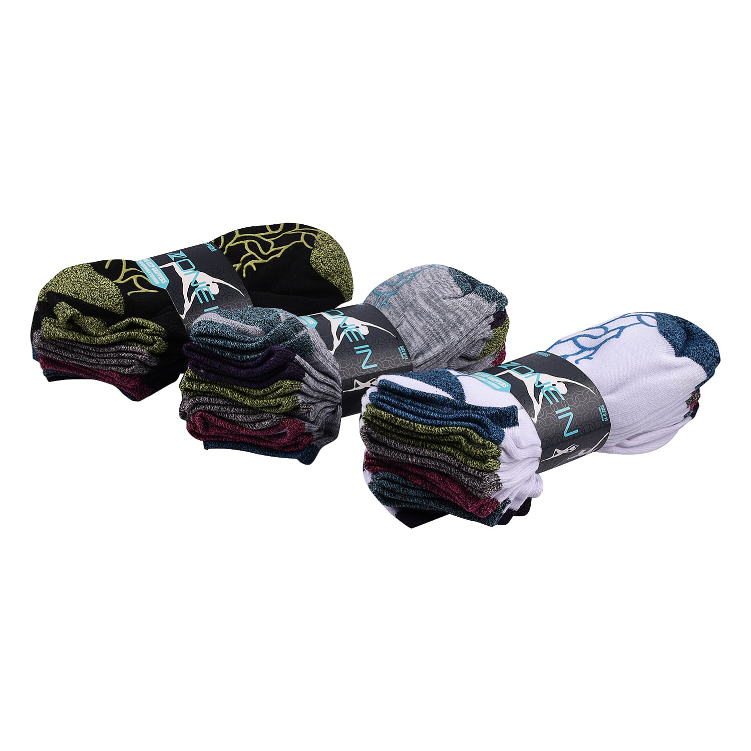 Pack of 6 - Signature Women Non Slip Grip Socks (Size-5-9) - Multi