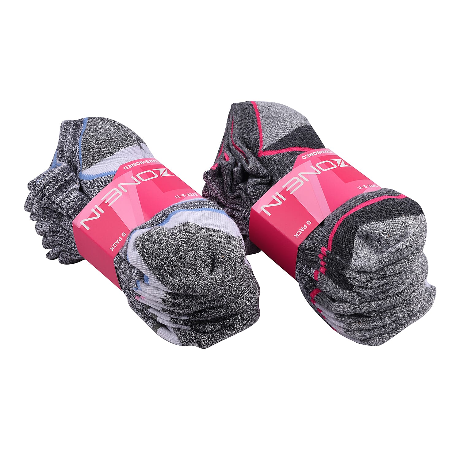 6 Pack - Signature Women Breathable Knitted Socks (Size-5-9) - Multi
