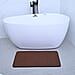 Set of 2 Anti Slip Bath Mat - Brown