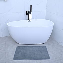 Set of 2 Anti Slip Bath Mat - Grey