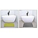 Set of 2 Anti Slip Bath Mat - Light Green and Grey
