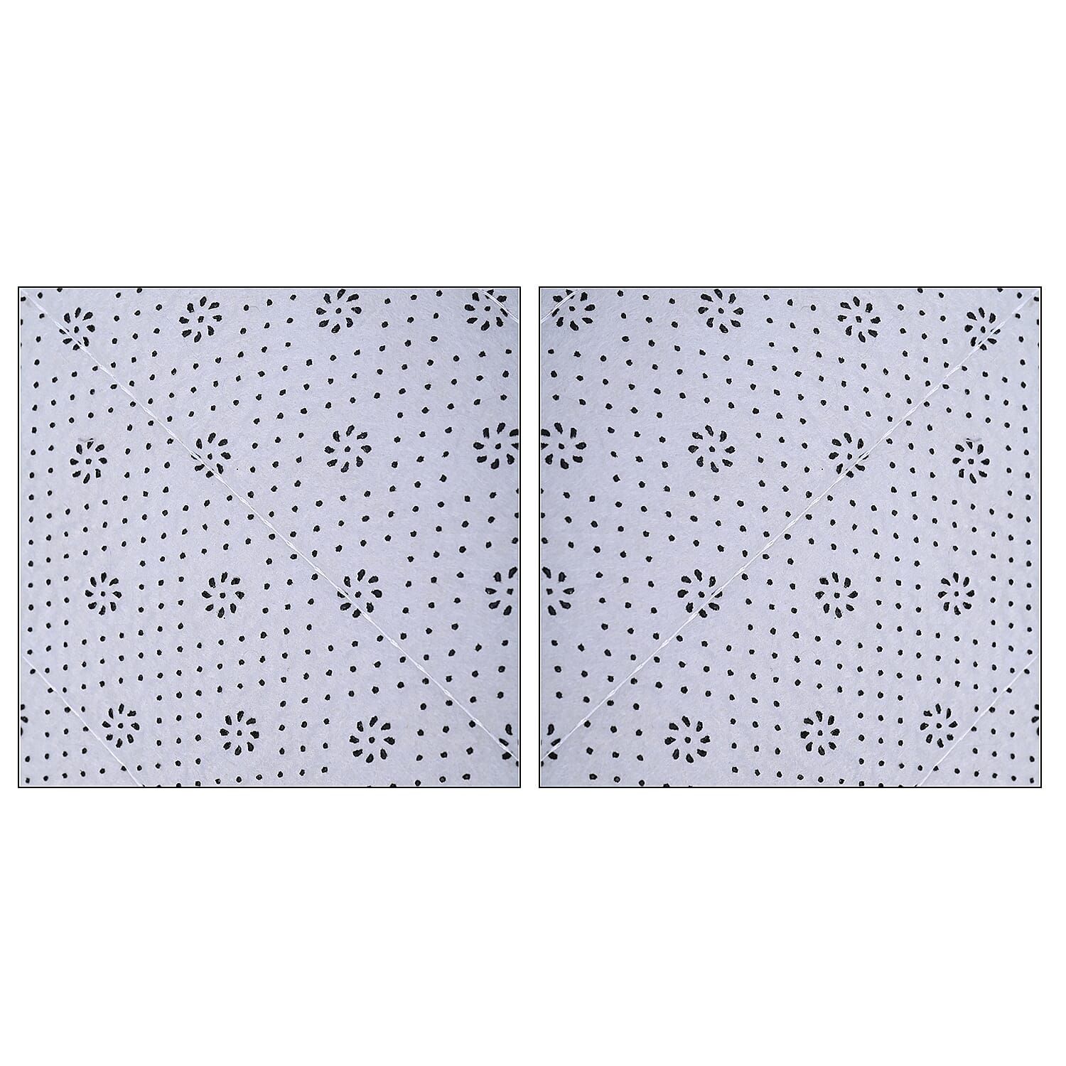 Set of 2 Anti Slip Bath Mat - Light Green and Grey