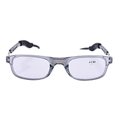 Loopies +1.50 Diopter Magnetic Reading Glasses in White Frame