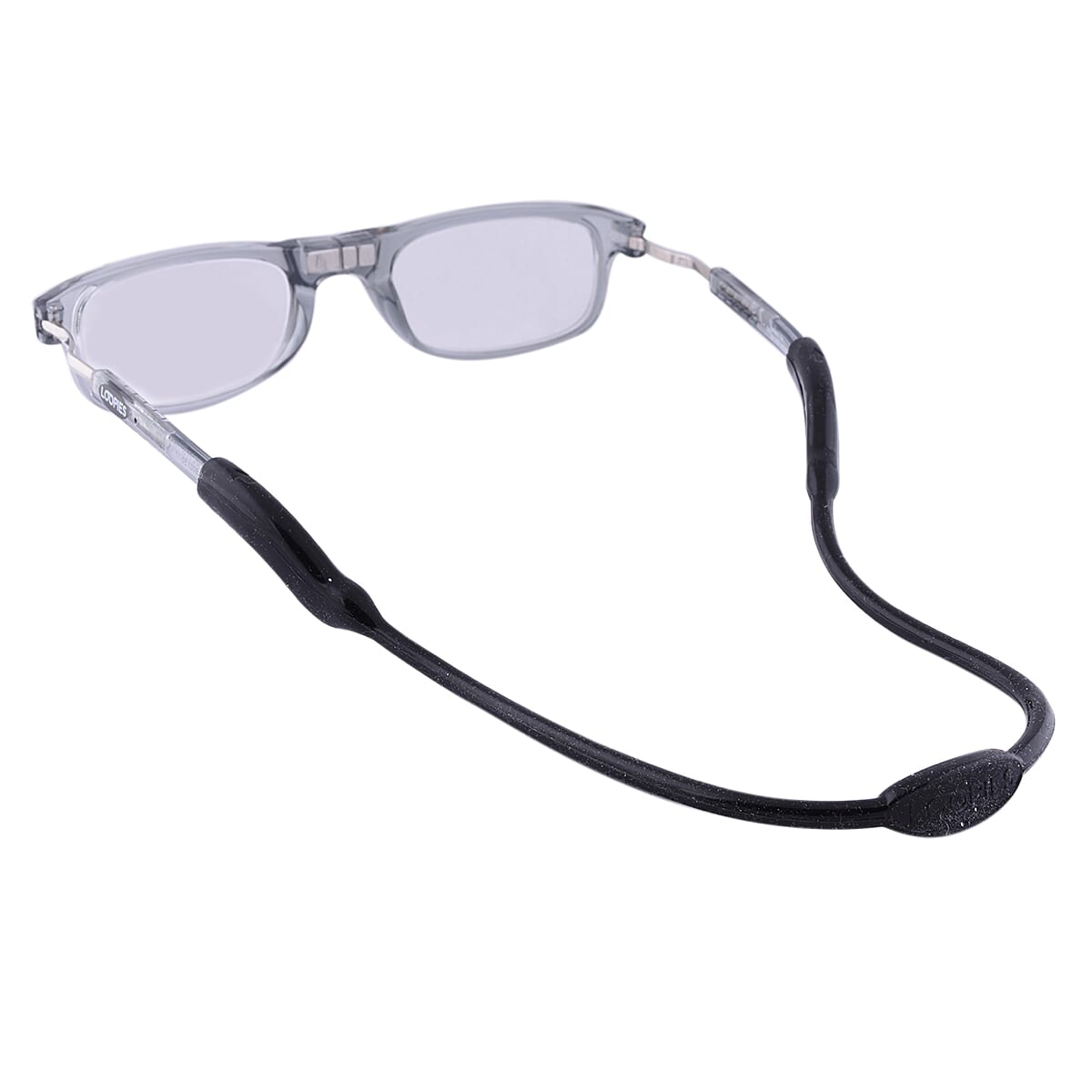 Loopies +1.50 Diopter Magnetic Reading Glasses in White Frame