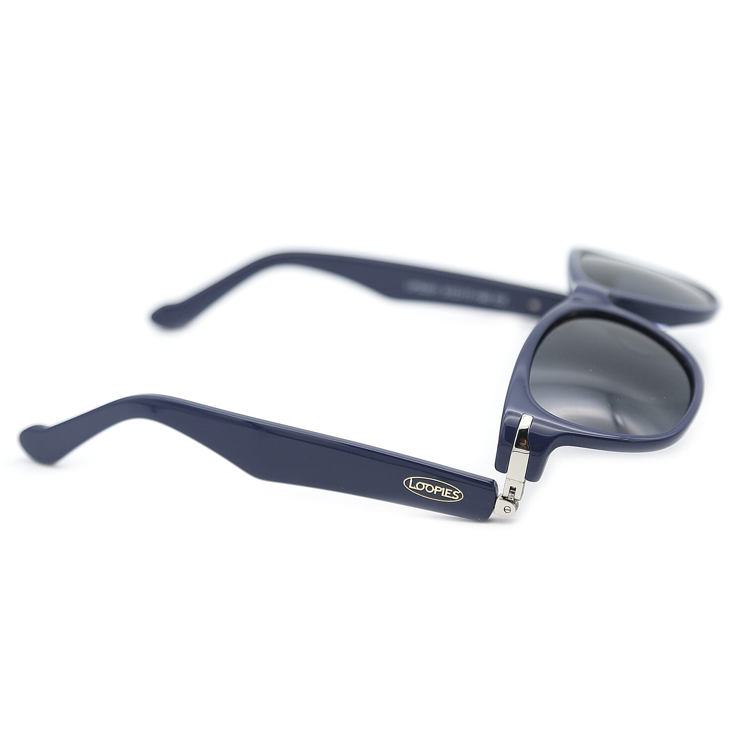 Loopies Wayfarer Polarised Folding Sunglasses in Dark Blue
