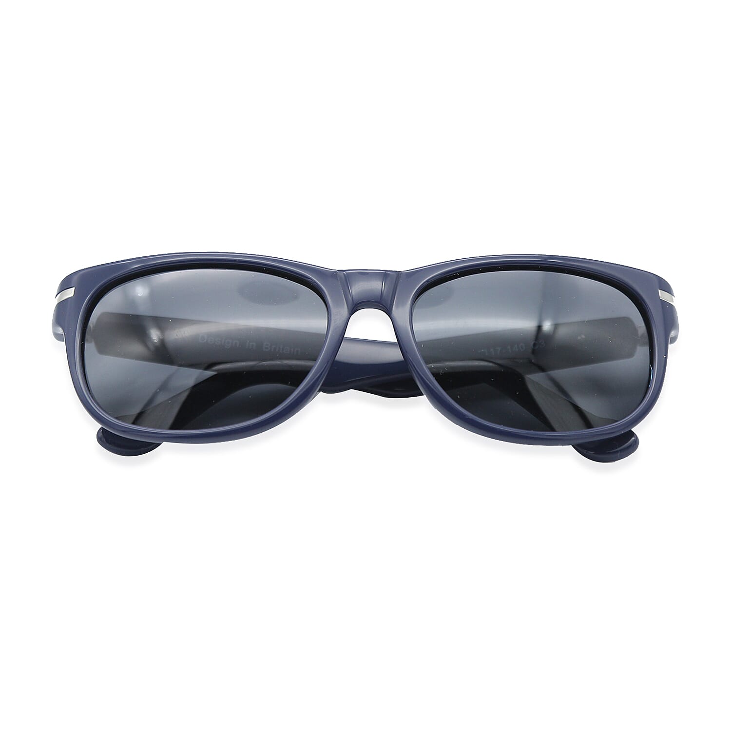 Loopies Wayfarer Polarised Folding Sunglasses in Dark Blue