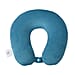 Stylish and Comfortable Memory Foam Ergonomic Neck Pillow with Snap Closure - Teal