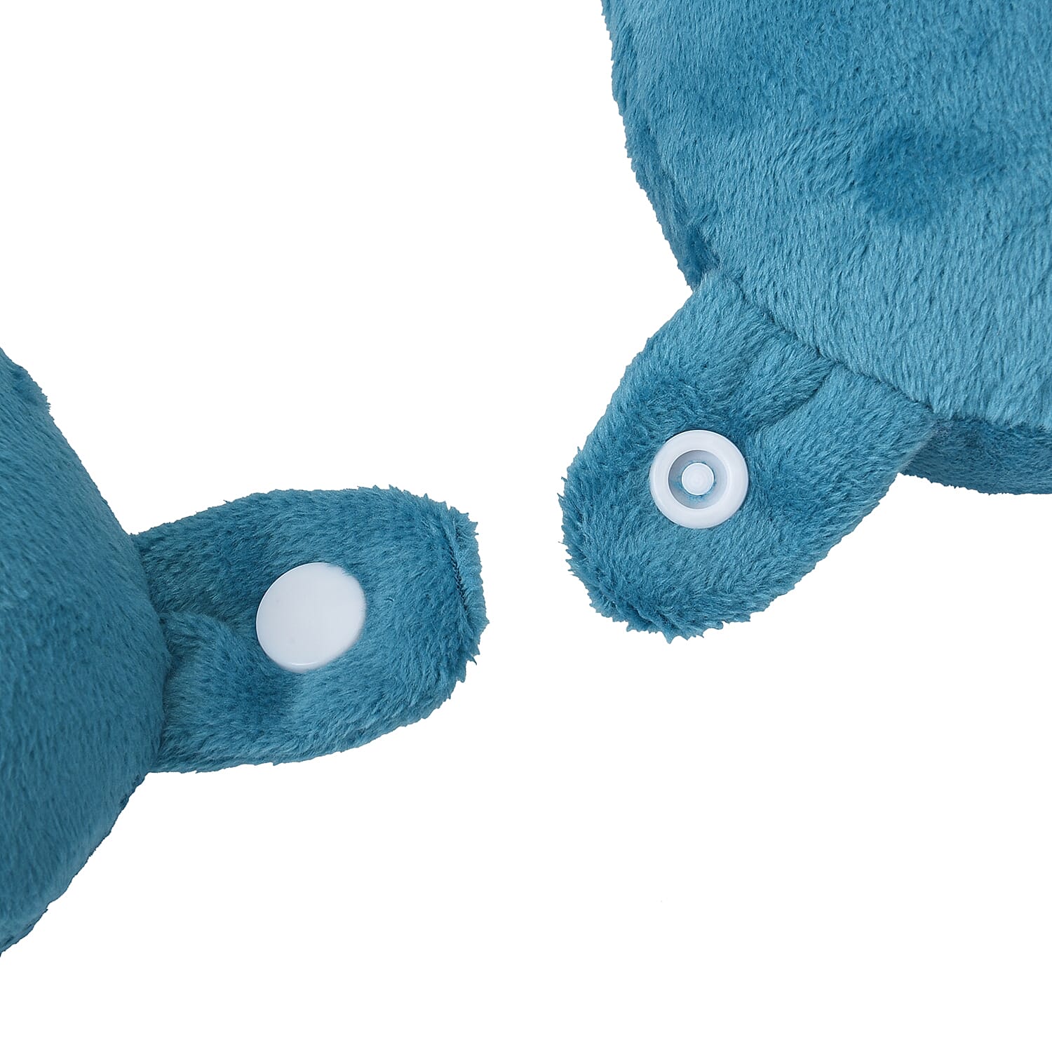 Stylish and Comfortable Memory Foam Ergonomic Neck Pillow with Snap Closure - Teal