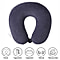 Stylish and Comfortable Memory Foam Ergonomic Neck Pillow with Snap Closure (Size:30x30Cm) - Navy