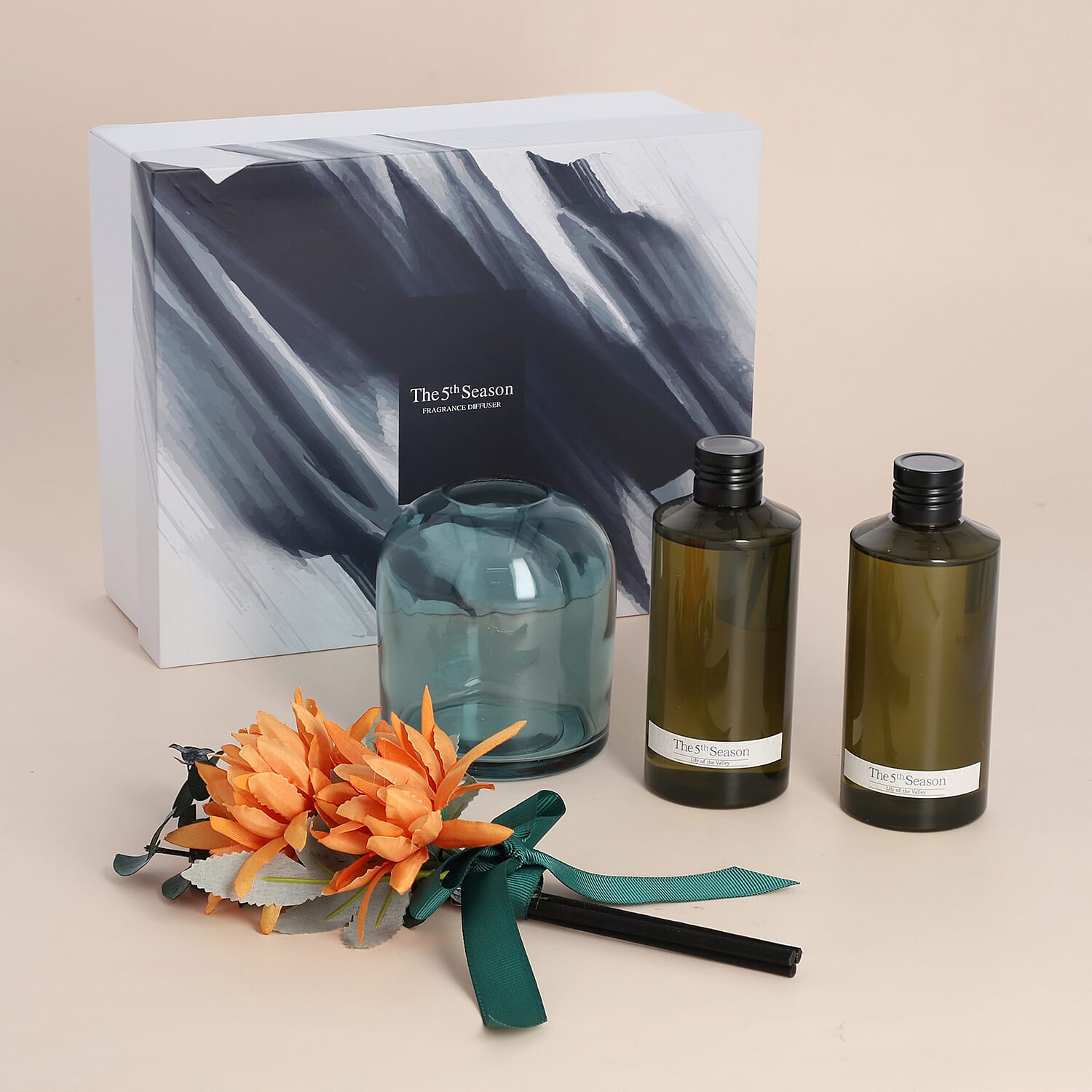 The 5th Season Lily of the Valley Fragrance Diffuser 200 ML - Green & Orange