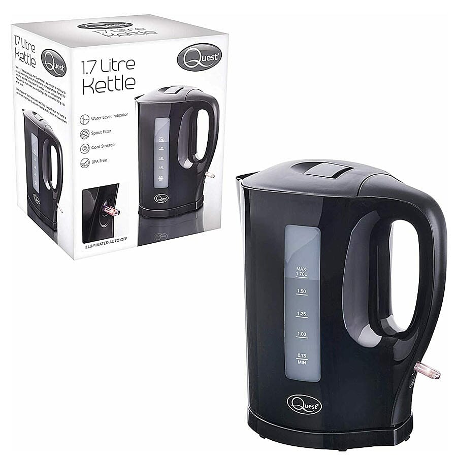 1.7L Jug Kettle (Size- 24x16cm, Cord L- 70cm) - Black