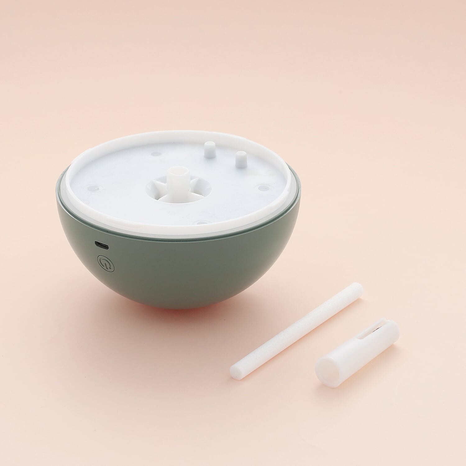 The Fifth Season - Cute Planet Cat Humidifier with 10ml Jasmine Fragrance Oil and Colour Changing LED Light - Green