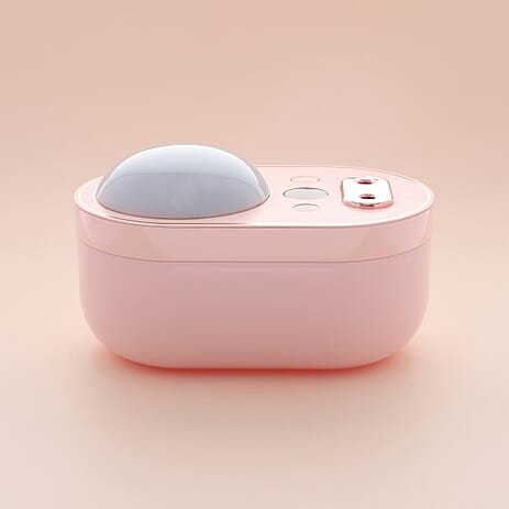 The Five Season -  Double Spray Projection Humidifier with Rose Fragrance Oil and USB Cable (Size 20X12X10 Cm) - Pink