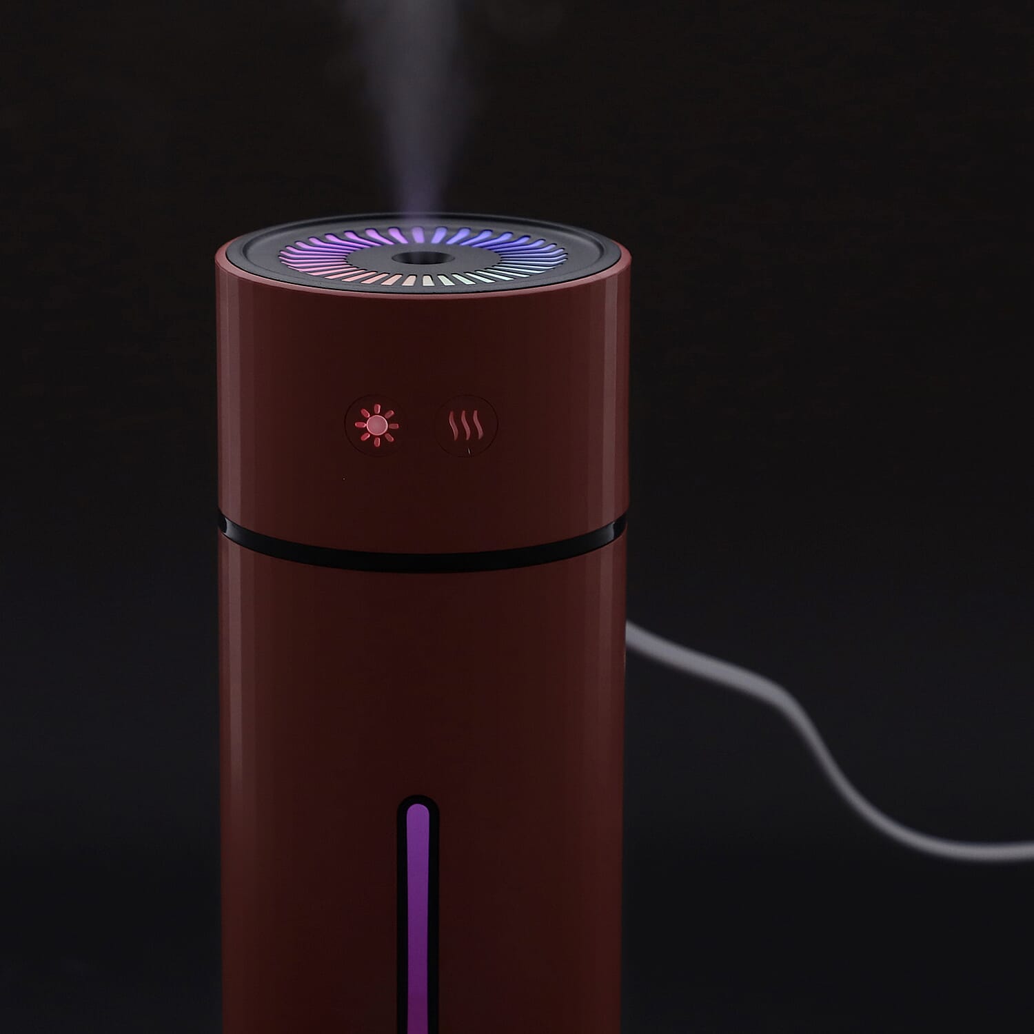 The Fifth Season - D20-90 Degree Adjustable Spray Direction, Humidifier with Rose Fragrance Oil and Night Light - Pink