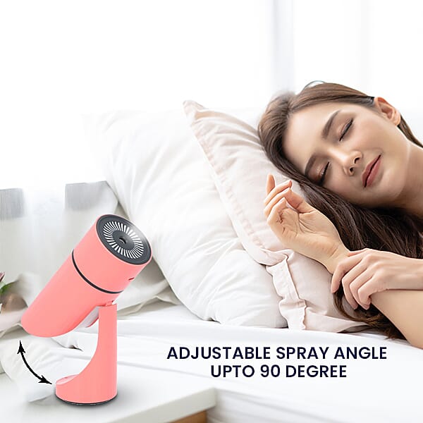 The Fifth Season - D20-90 Degree Adjustable Spray Direction, Humidifier with Rose Fragrance Oil and Night Light - Pink