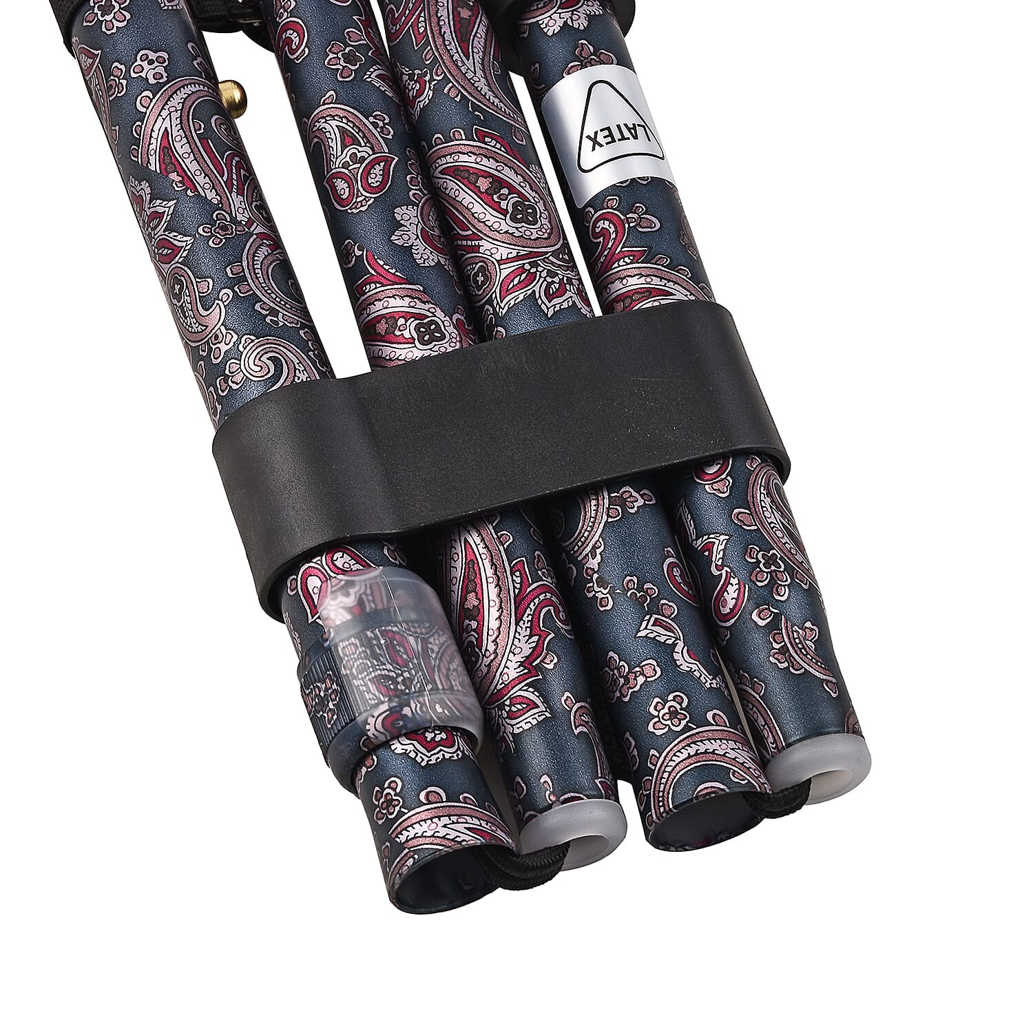 Homecraft Folding Coloured Walking Stick (Extendable 88cm) - Paisley