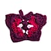 Bali Collection Cotton Hand Butterfly Pattern Crochet Brooch - Blue