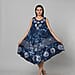 Tie & Dye Royal Blue Umbrella Dress in Dots Print Size upto 20