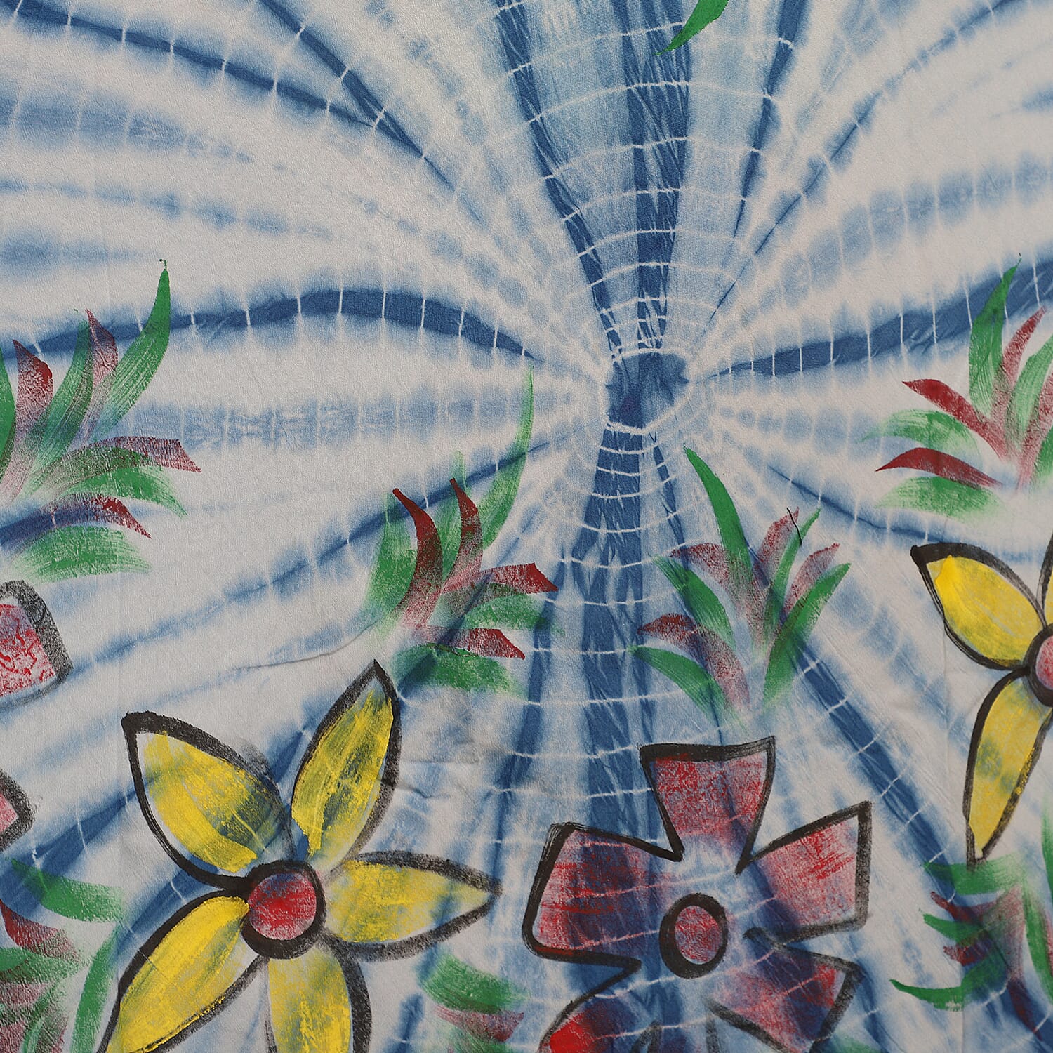 Tie & Dye Umbrella Dress in Grey and Black (Size upto 20)  Length - 120cm/47in