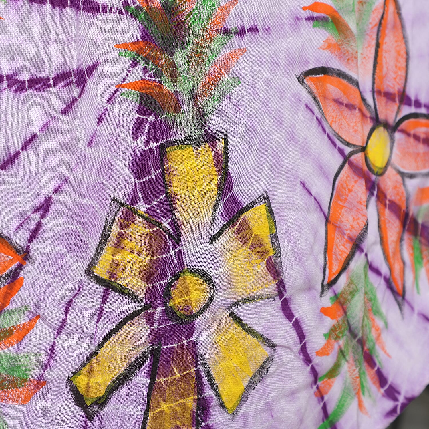 Tie & Dye Umbrella Dress in Grey and Black (Size upto 20)  Length - 120cm/47in