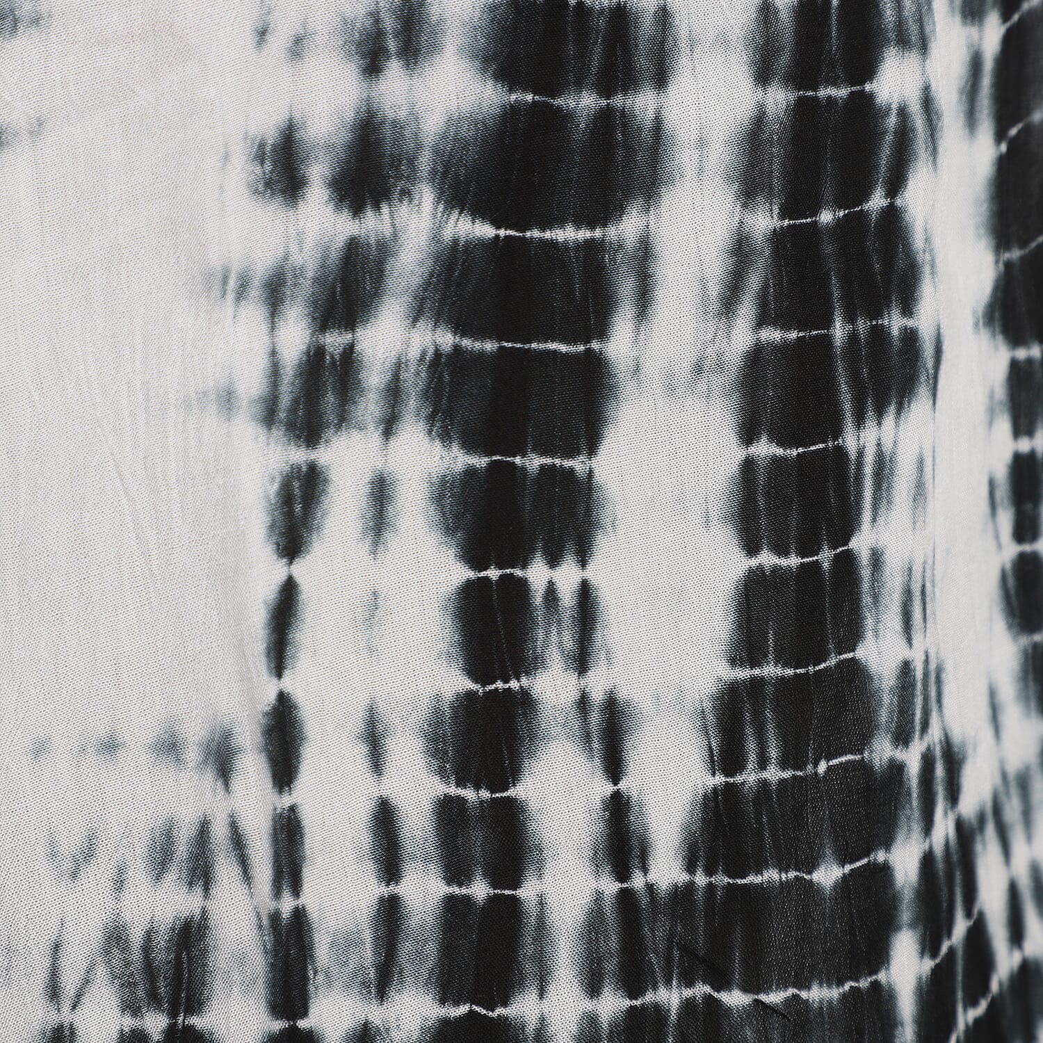 Tie & Dye Umbrella Dress in Black and White