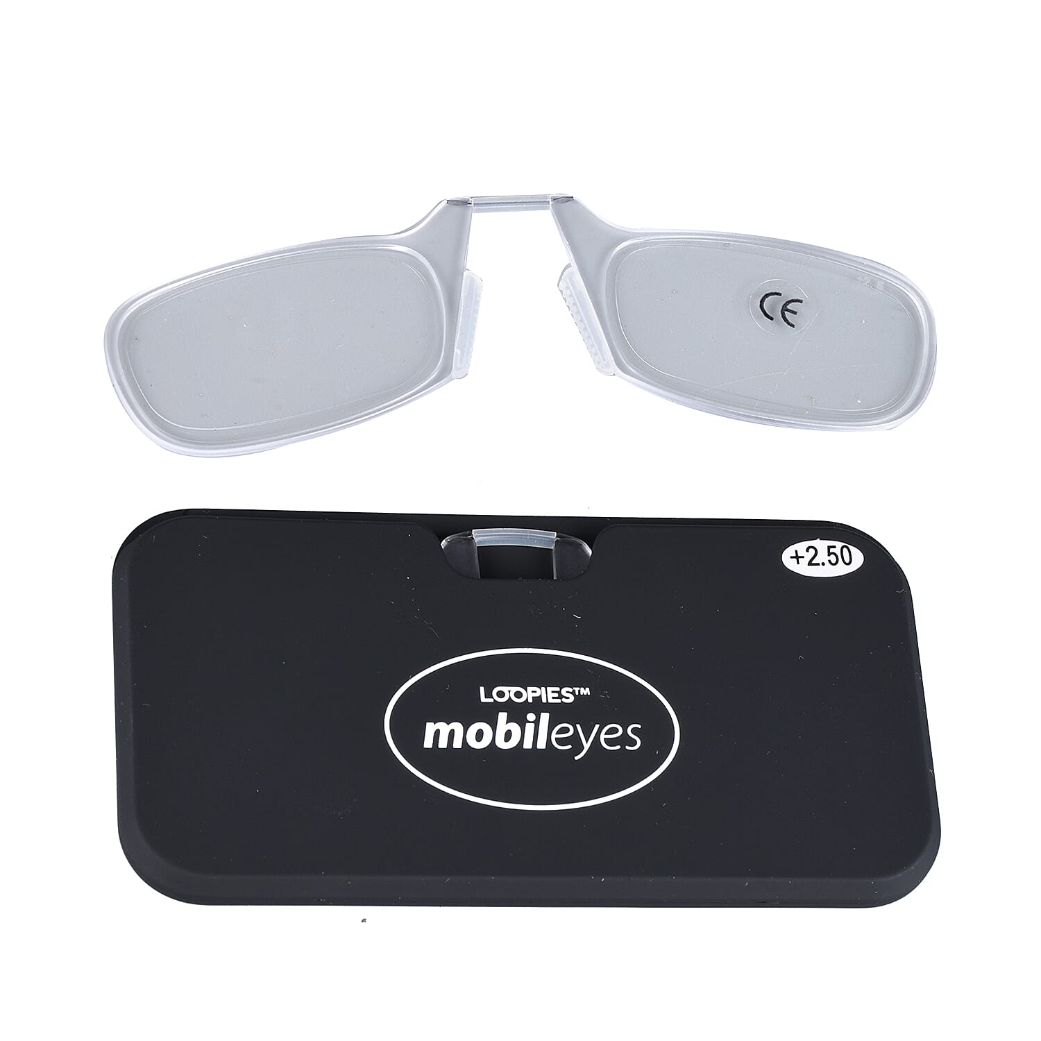 Loopies Mobileyes Pince Nez Ultra Thin and Light Reading Glasses - 2.50