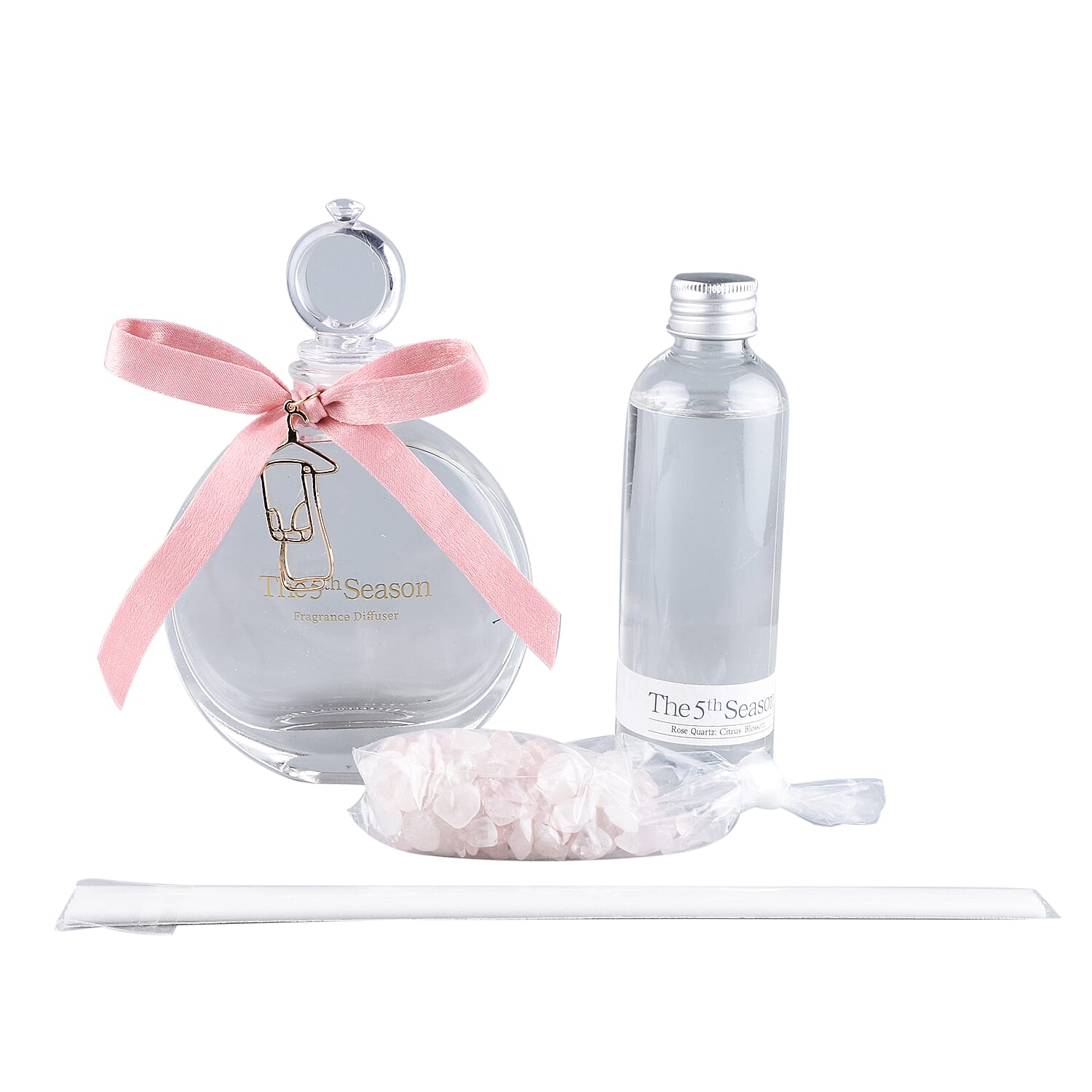 The 5th Season - Perfume Bottle with Red Agate and Reed Diffuser