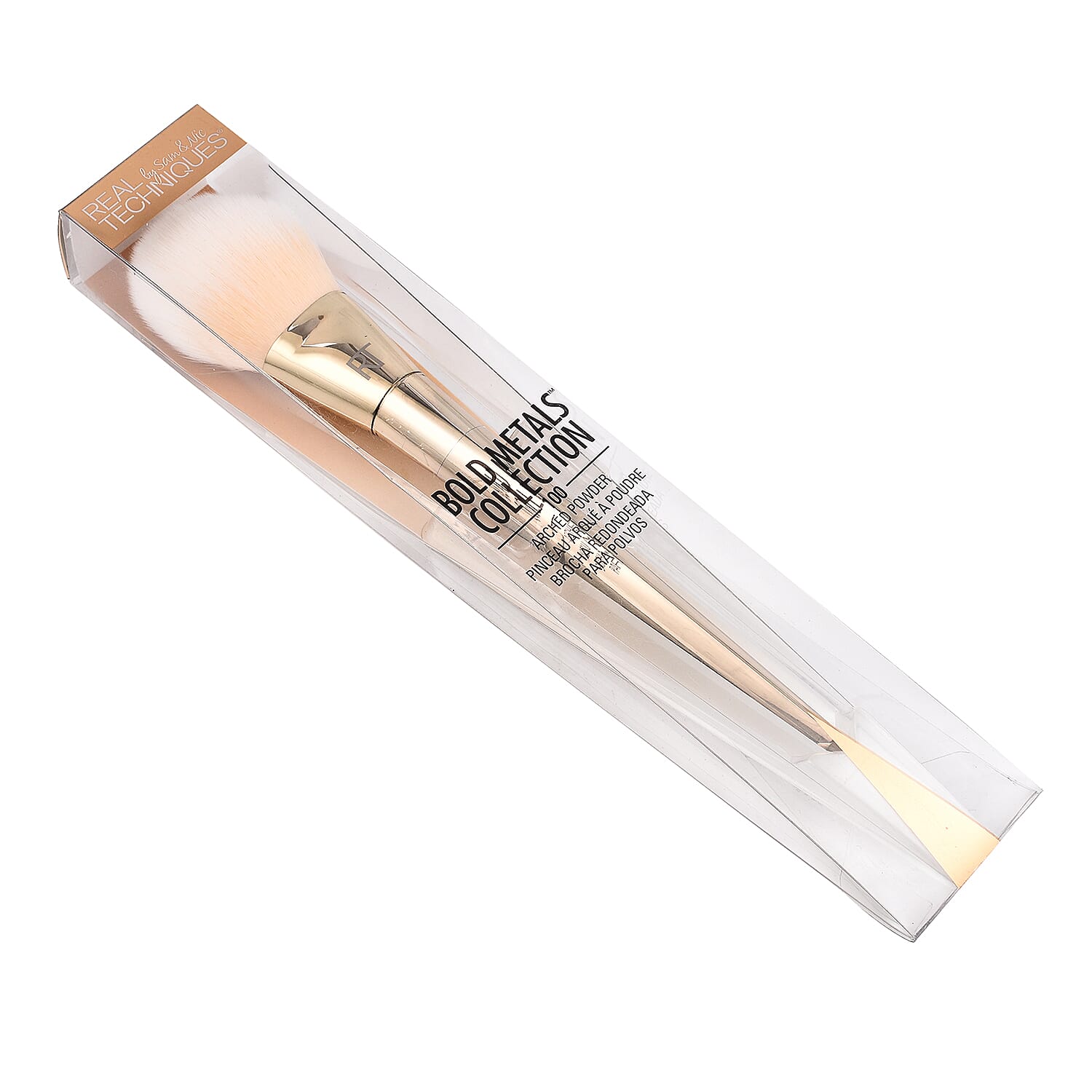Real Techniques- Bold Metals Collection 100 Arched Powder Brush