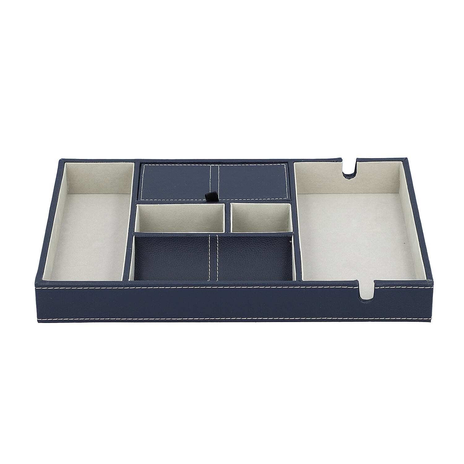 6 Section Portable Multipurpose Organiser (Size 35x24x4Cm) - Navy