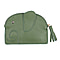 SENCILLEZ 100% Genuine Leather Elephant Shaped Wallet (Size 14x11cm) - Green