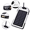 5000 mah Power Bank in Solar Panel and Mountaineering Buckle with USB Cable (Size:15x7.5Cm) - Black