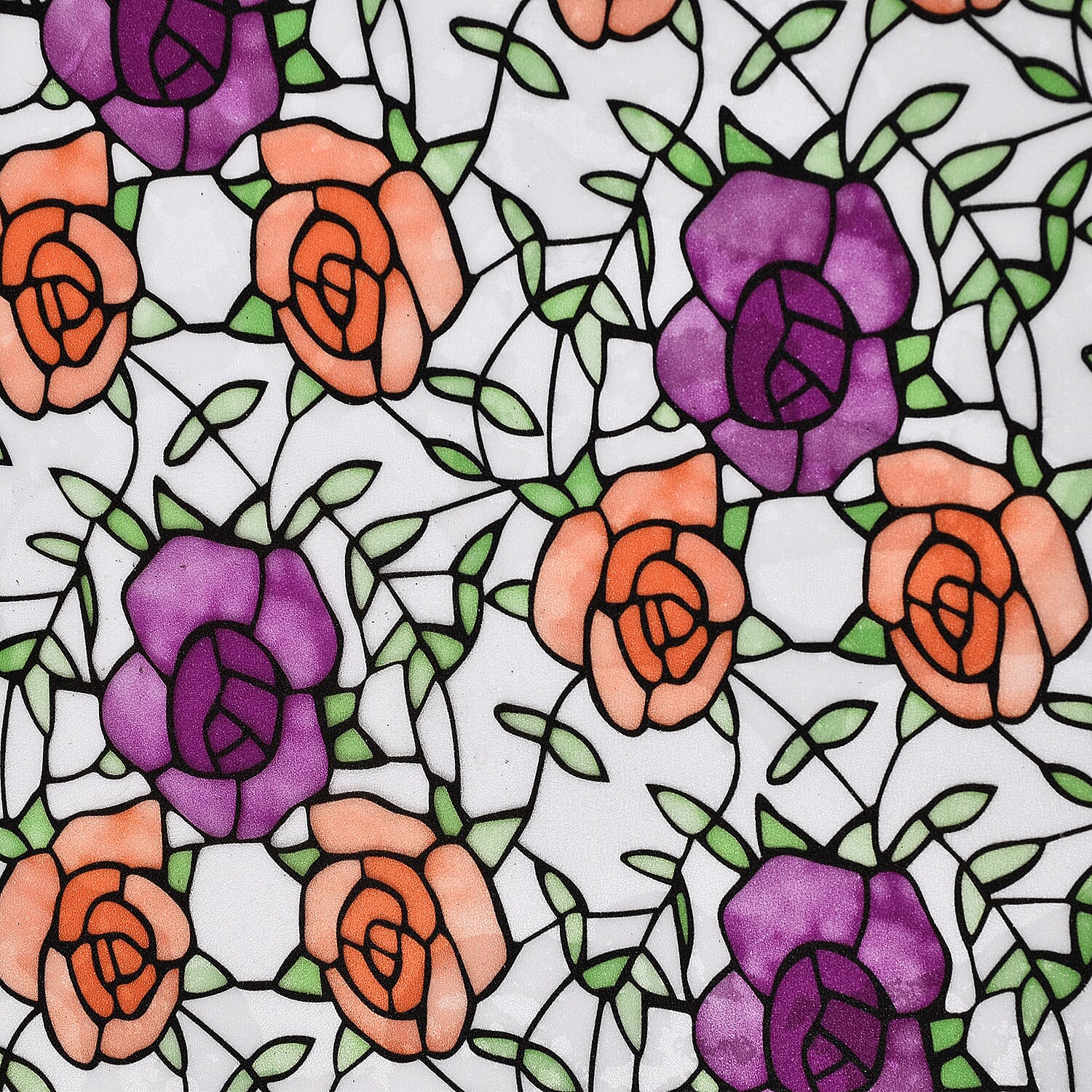 Rose Pattern Removable Window Sticker