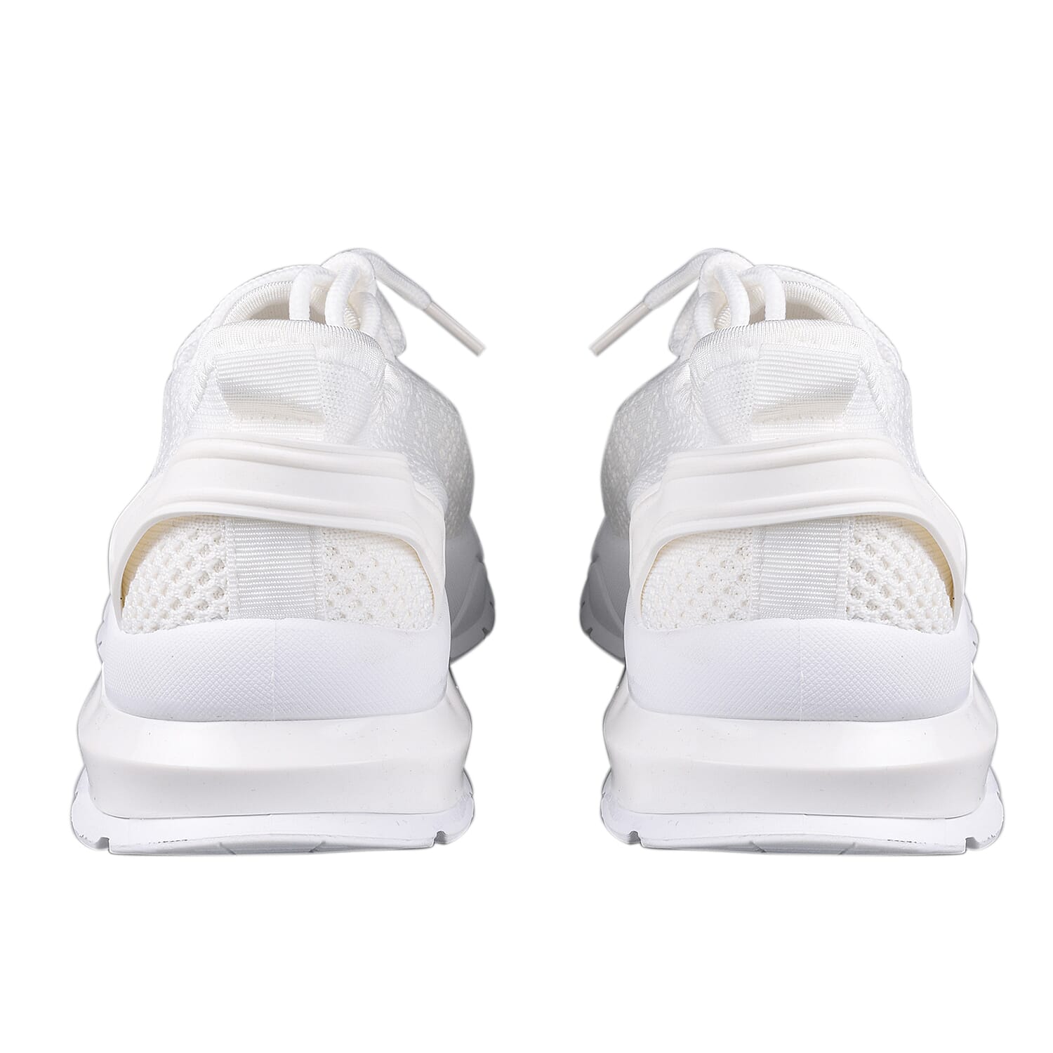 Lace-Up Knit White Trainers (Size 3)