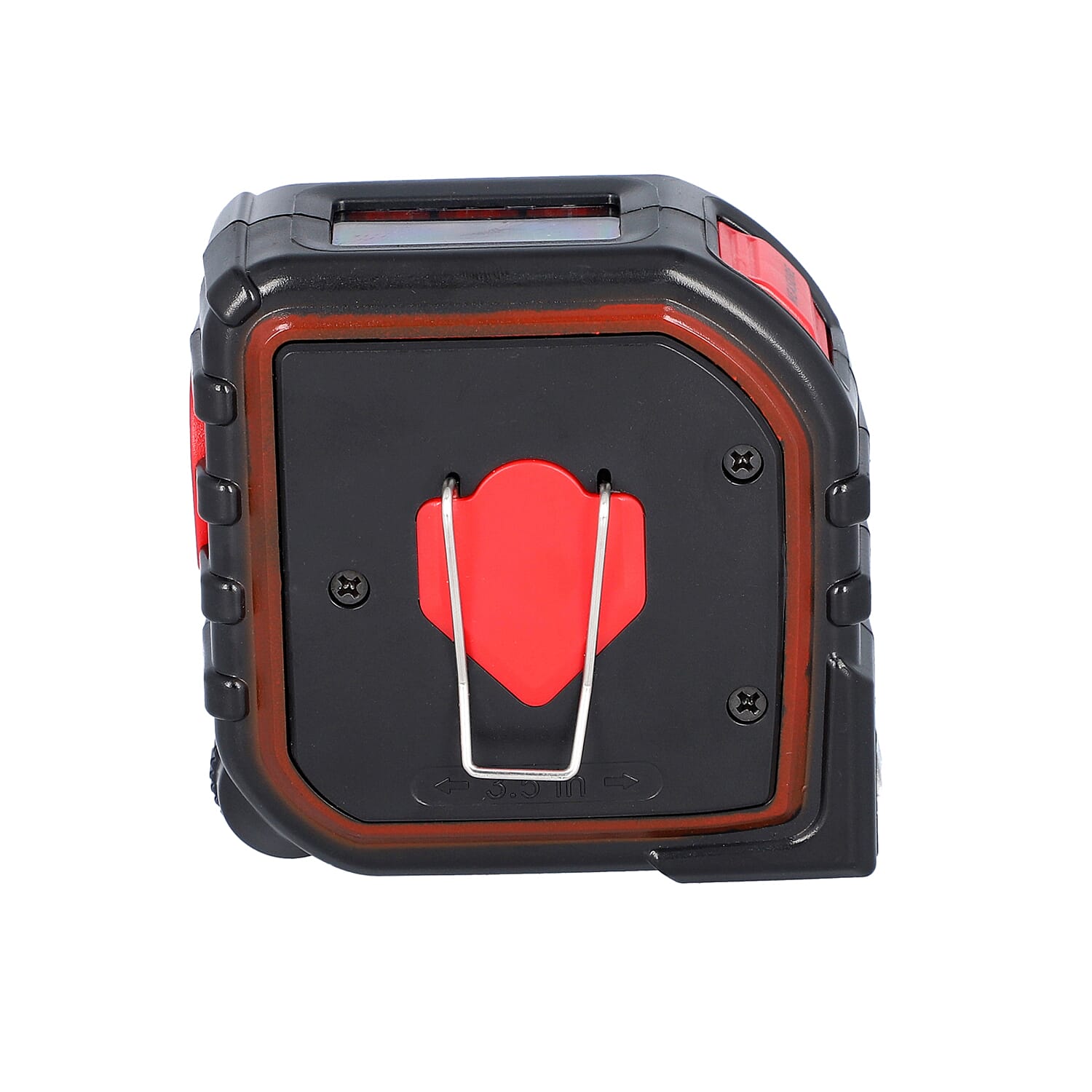 3 in 1 Digital Tape Measure Upto 25 feet (Size 9x9x4 cm) - Black & Red