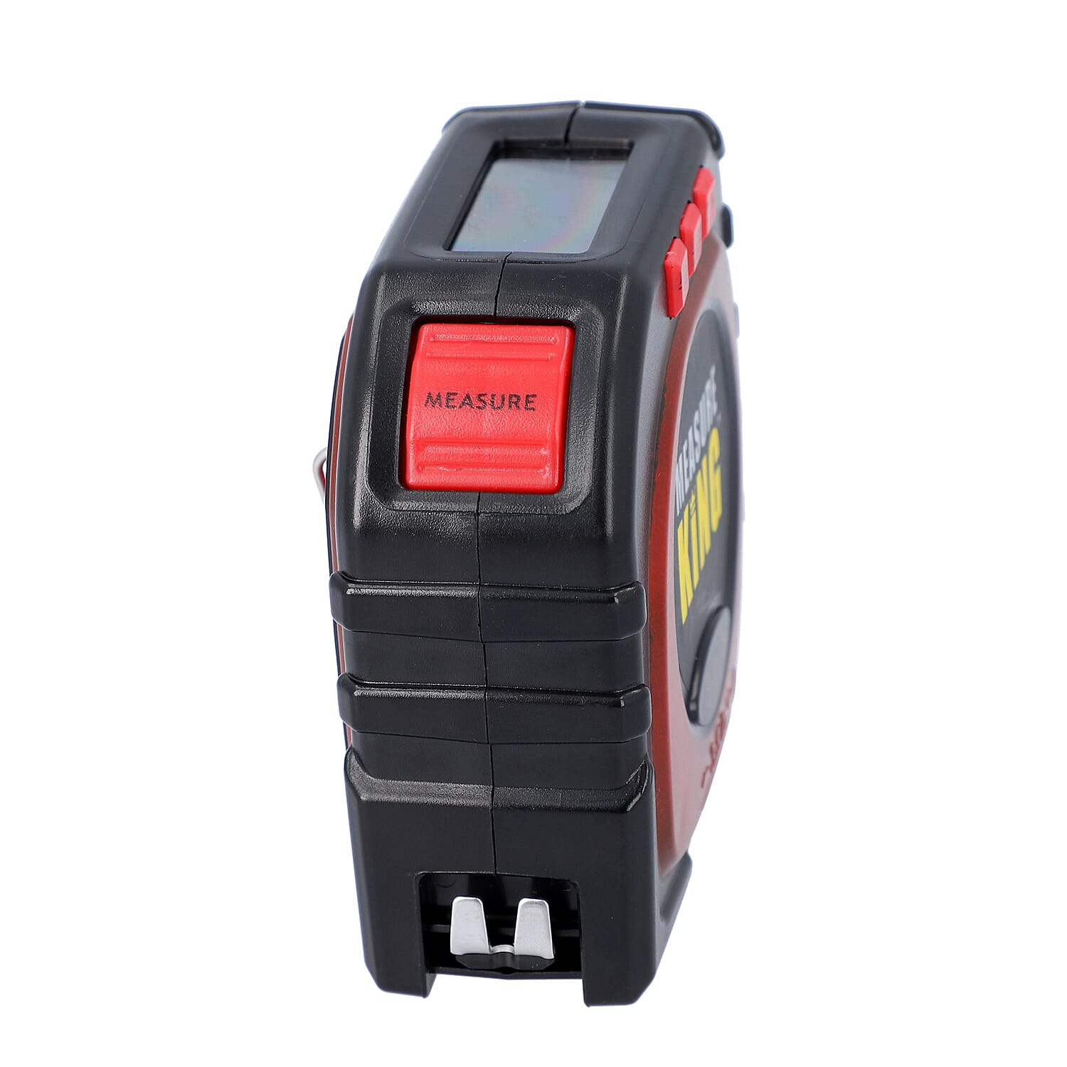 3 in 1 Digital Tape Measure Upto 25 feet (Size 9x9x4 cm) - Black & Red